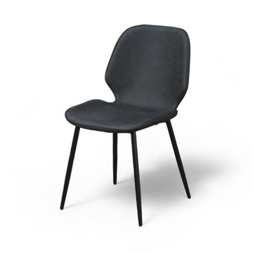 艾略特餐椅 CHR100｜現代工業風 × 霧皮質感｜舒適包覆 × 高耐用金屬腳