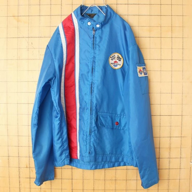 60s 70s USA製 PEPSI COLA ペプシ GREAT LAKES JACKET ナイロン ...