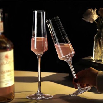 香檳杯子高顏值輕奢高級感家用水晶白葡萄酒具起泡敬紅酒杯高廠家