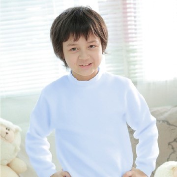 兒童小立領水藍色長袖  90~150cm