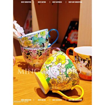 兔年早餐杯創意四季兔早餐水杯子家用可愛馬克杯高顏值牛奶燕麥杯