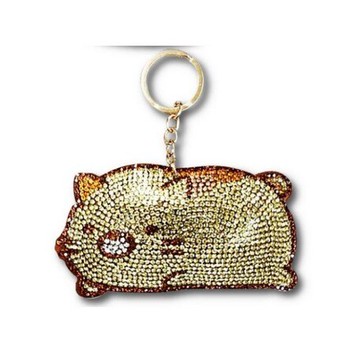 大賀屋 日貨 角落生物 貓咪 立體 貼鑽 吊飾 掛飾 裝飾 收藏 閃亮 角落小夥伴  正版 J00015852