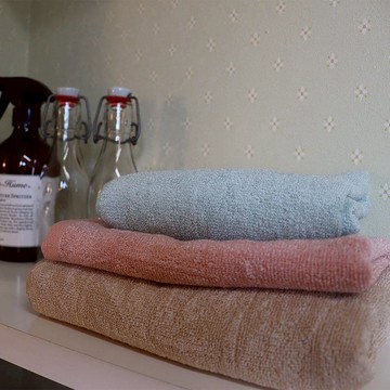 瞬間吸水系列 浴巾(三色可選) 珊瑚粉