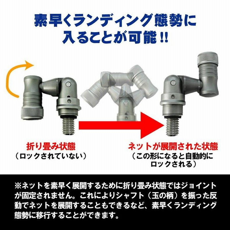 ランディング 3点セット SeaMastug Landing Pole 240+ネットS