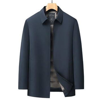 【米蘭精品】現貨+預購 頂級真羽絨外套90%鴨絨羽絨衣秋冬外套上衣大碼休閒男裝-牛奶絲拉鍊款2色74mt100