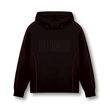 【Notorious】惡名昭彰．太空棉撞色剪接連帽T 機能服飾 館長服飾 上衣 館長｜官方正品