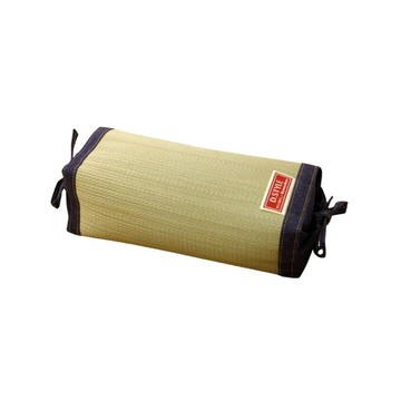 【爸氣登場】藺草角枕Mile 30x15x8-10cm 丹寧美學 (1件) 牛仔藍（黃縫線）