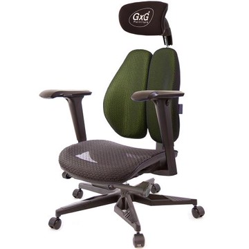GXG 大網座 雙背工學椅(電競腳/4D升降扶手)  TW-3676 KGA3