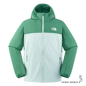 The North Face 北面 連帽外套 男裝 涼感 防曬 綠【運動世界】NF0A87VYMM3