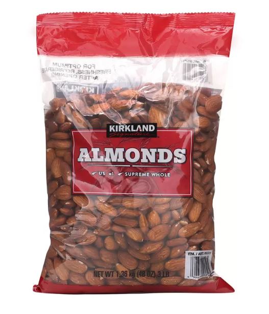 カークランドシグネチャーアーモンド1.36kg   Kirkland Signature Almonds 1.36kg