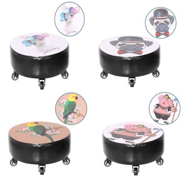 滑轮凳 加高款式帶輪小凳子家用滑輪矮凳美縫擦地沙發凳學步凳圓凳小板凳【尾牙特惠】