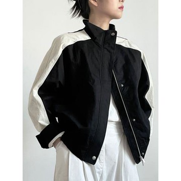 美式潮牌飛行員棒球服夾克外套風衣女休閑復古隨性帥氣派克服上衣