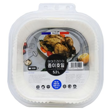 Living Berry 氣炸鍋防油烘焙紙盤 90張 5.2公升  M(20 x 4.5 x 23cm)  1組