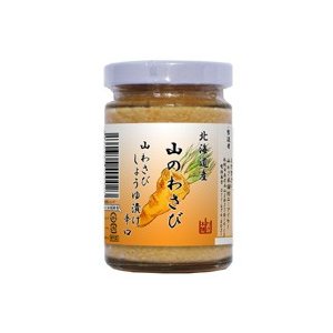 北海道物産 北海道特産 山わさびしょうゆ漬け辛口（酒）140g