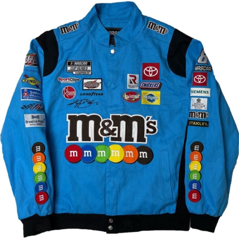 ナスカー jhデザイン レーシング ジャケット NASCAR jhDesign m&m 