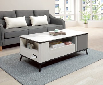 【歐風別館】伯特岩板茶几【基隆至台中免運費】