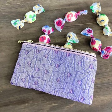 【戀人信件】畳緣 扁平迷你小包 零錢包 卡片夾 愛心 獨角獸色