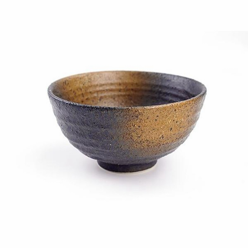 黒備前風 茶吹 ご飯茶碗 11.5cm 300cc 日本製 国産 美濃焼 陶器