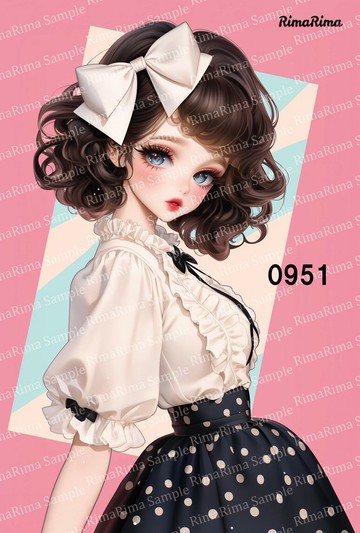 0951 原創貼紙 原創人物貼紙 貼紙 標籤 りまりま RimaRima