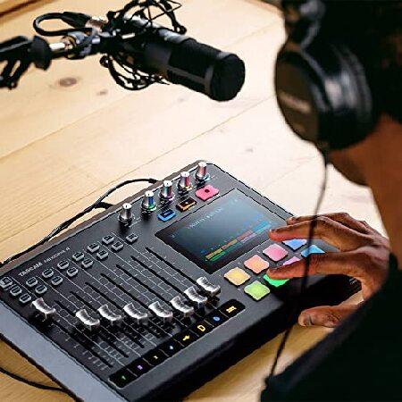 TASCAM(タスカム) Mixcast ポッドキャスト制作 USBオーディオインターフェース Bluetooth受信 ライブ配信 イベント収録 PA ミキサー 効果音再生