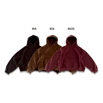 TOP_KOREA 正韓 短版水洗刷破帽T B2377