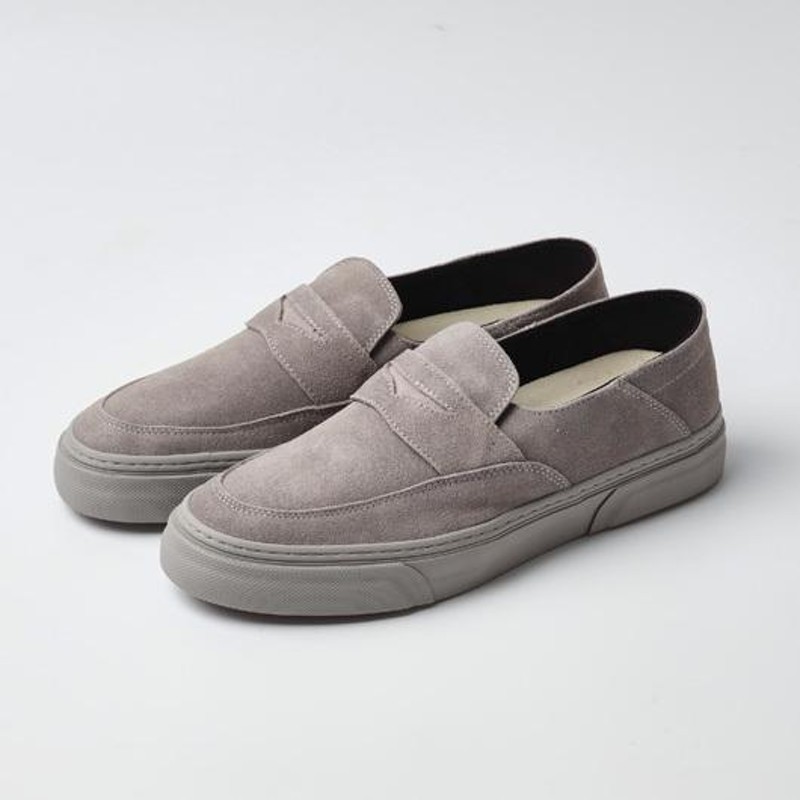 SLACK FOOTWEAR】LOWDY (GRAY/GRAY) SL1939 スラックフットウェア ローディー レザースニーカー ローファー 本革  スウェード | LINEブランドカタログ