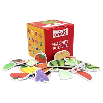 ariati 配對磁性貼盒裝組 水果磁鐵拼圖  1組  12片