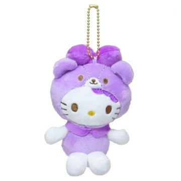 【震撼精品百貨】Hello Kitty 凱蒂貓~日本三麗鷗sanrio KITTY絨毛玩偶吊飾-紫裝變裝50週年*19904