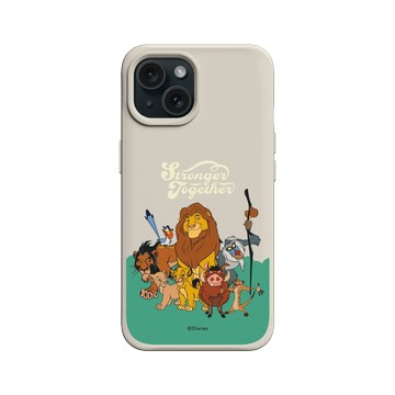 iPhone 15 SolidX 貝殼灰 - Disney - Lion King 迪士尼-獅子王 - 獅子王 Le Roi lion - Plus fort ensemble