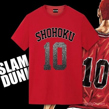灌籃高手🏀籃球服🏀 日係灌籃高手聯名T恤湘北隊服籃球運動球衣動漫櫻木花道寬鬆短袖 WU8R