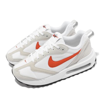 休閒鞋 Wmns Air Max Dawn 女鞋 白 橘 氣墊 復古 麂皮 運動鞋 DC4068-101