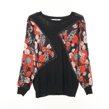 CLL巧玲瓏 日系街頭風貼鑽長袖上衣 0938321