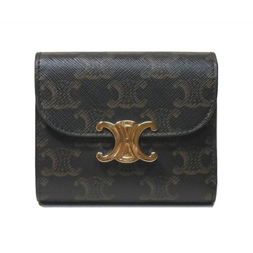 Celine 經典凱旋門老花TRIOMPHE  零錢短夾 (現貨)  ~【 菲尼斯 國際精品 ★ 疊加現抵$2099 】 女神手袋