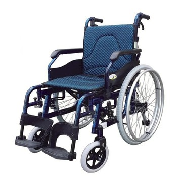 【海夫健康生活館】杏華機械式輪椅(未滅菌)扶手可掀 腳踏可拆 高承重 鋁製 輪椅(JR21X)