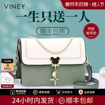 (免運)【明星同款】Viney包包2026新款女包真皮斜挎包小包小眾高級感