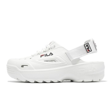 【FILA】Subversion 包頭涼鞋 女鞋 洞洞鞋 白色-4S348Y110