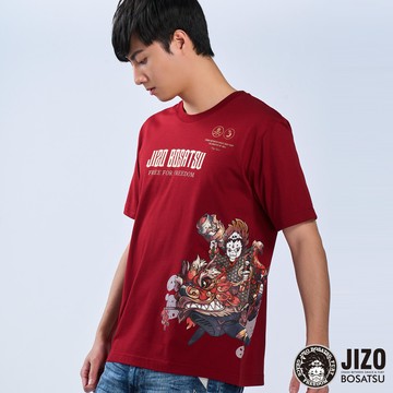 【買1送1】虎年限定-紅醒獅短TEE(紅)-BLUE WAY 地藏小王