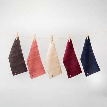 銀離子抗菌消臭小毛巾(二色) 紅酒紅