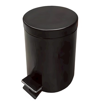 AOTTO 創意傢俱 踩踏式 20L大容量 410不鏽鋼垃圾桶  29 x 45cm  黑色