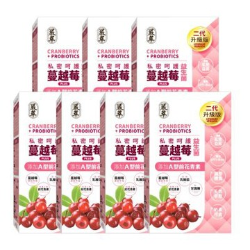 【嚴萃】蔓越莓益生菌xD甘露糖 30粒/盒 (錠劑)--7入組