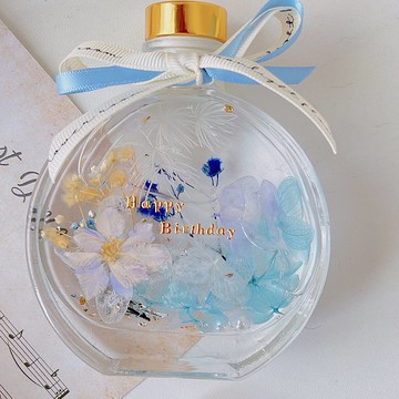 浮游花 夏日清新 附免費包裝 浮游花夜燈組 客製化禮物 永生花