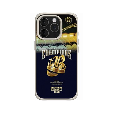 iPhone 16 Pro SolidX 貝殼灰 - 職棒-中信兄弟 Brothers - 2022中信兄弟總冠軍紀念款-鋼鐵藍