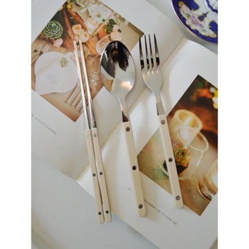 埃蘭迪爾韓國Cher原單小酒館304不銹鋼西餐具ins風餐勺叉筷子組合