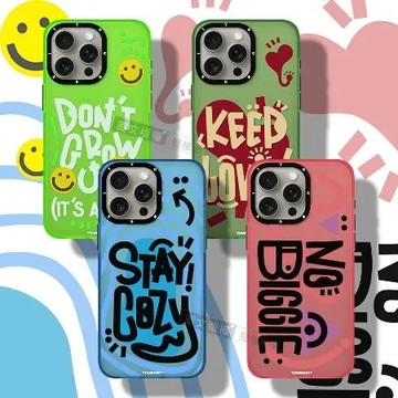 保持熱愛 YOUNGKIT原創潮流 iPhone 15 Pro Max 6.7吋 心悅系列 塗鴉彩繪防摔手機殼