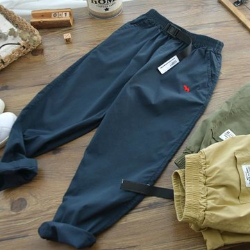 涼感速干棉~男童超薄款休閑褲子中大童潮款百搭寬松工裝洋氣長褲