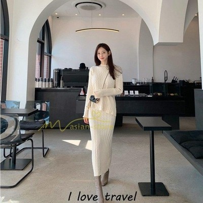 ワンピース レディース 秋 春 ロングワンピース スカート セットアップ マキシ丈 秋冬 通勤着 可愛い 体型カバー 代 30代 40代 50代 ニット エレガント 上品 通販 Lineポイント最大get Lineショッピング