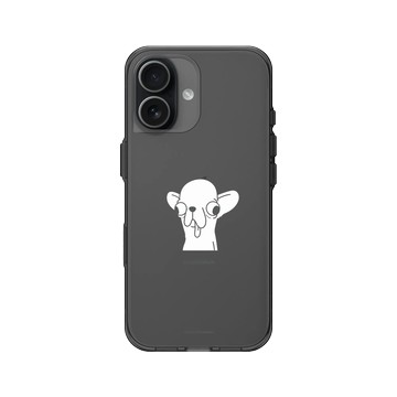 iPhone 17 Clear (相機按鈕) 酷墨灰 - Godgwawa 變種吉娃娃 - 吉本款