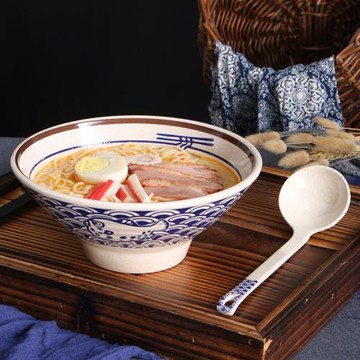 密胺日式拉面碗塑料面碗商用面館專用湯面湯粉面條麻辣燙米線大碗
