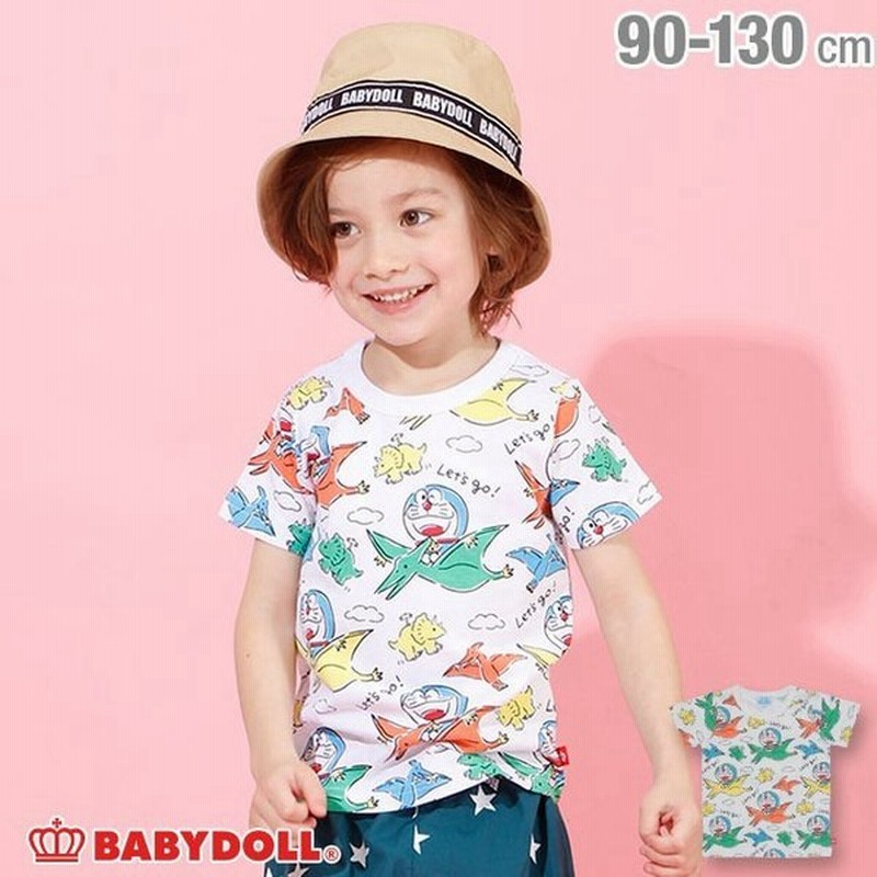 30 Off Sale ベビードール Babydoll 子供服 ドラえもん 恐竜 総柄 Tシャツ 4101k キッズ 男の子 女の子 通販 Line ポイント最大0 5 Get Lineショッピング