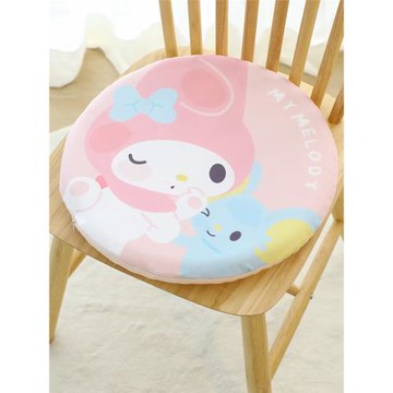 卡通記憶棉冰絲豆豆椅子坐墊辦公室久坐毛絨學生椅墊屁股墊沙發墊